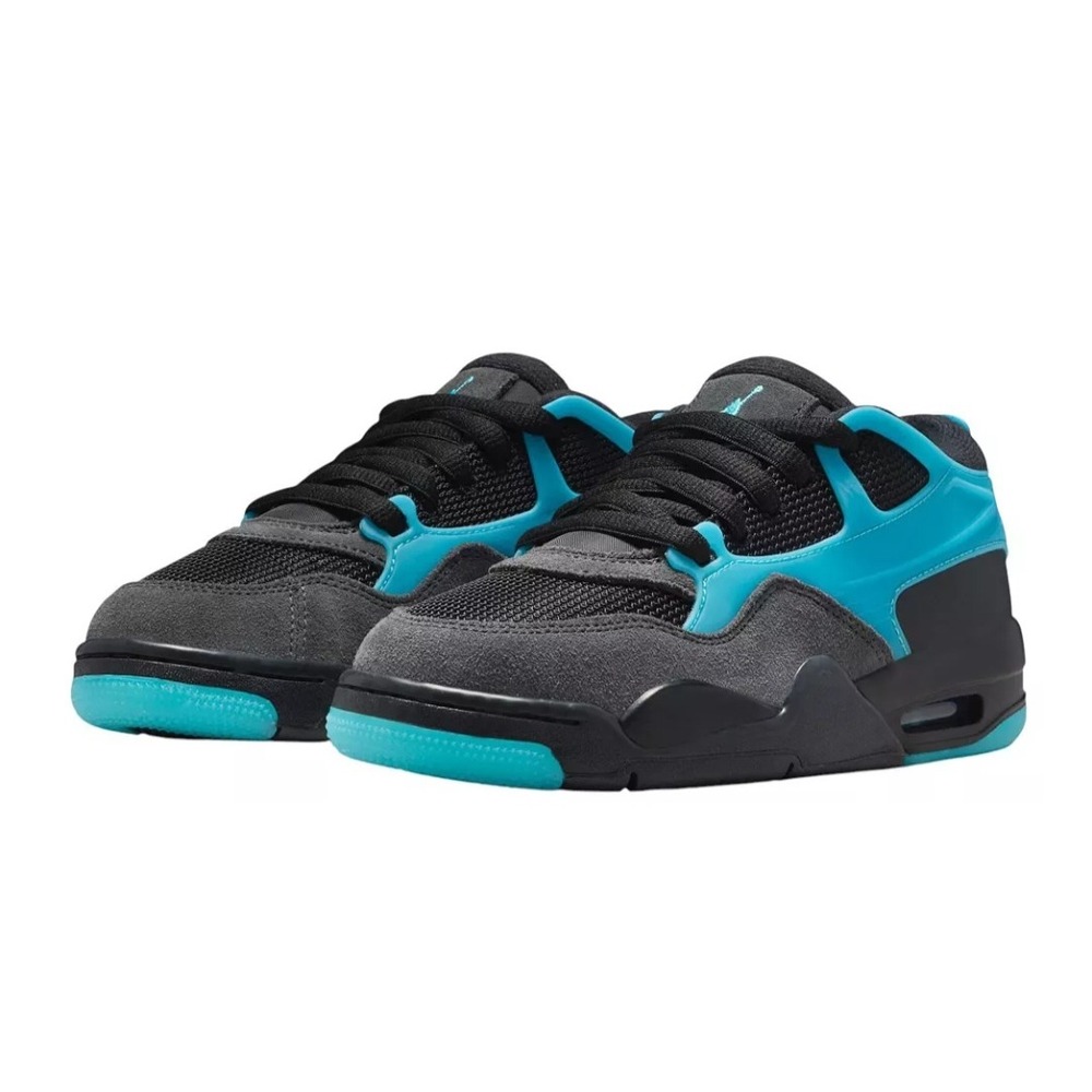 Nike Air Jordan 4 RM GS Black Gamma Blue Anthracite FQ7938-040 Sz 6.5Y UK 6 NIB